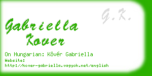 gabriella kover business card