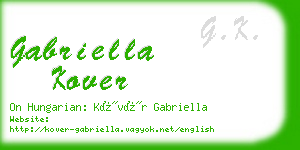 gabriella kover business card